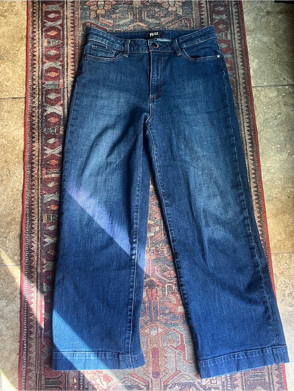 PAIGE Nellie Mid Blue High-Rise Women's Jeans